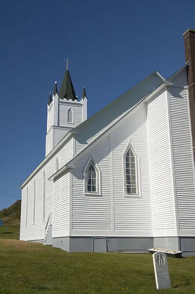 Canada, Newfoundland and Labrador, Twillingate. Historic St. Peters Anglican Church, c