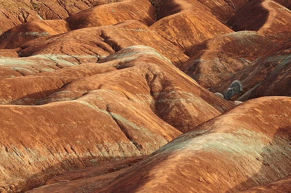Canada, Ontario, Cheltemham. Clay formation in Cheltemham Badlands