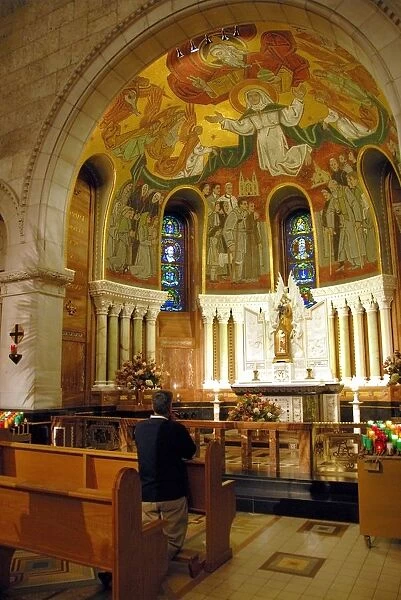 Canada, Quebec. Shrine of Saint Anne of Beaupre basilica, shrine to the mother of Virgin Mary