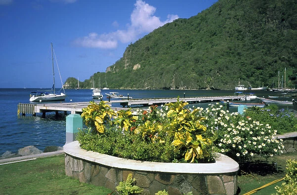 Caribbean, St. Lucia, Soufriere. Near harbor