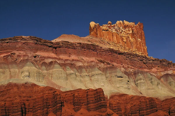 The Castle in the Morning, Scenic Drive; Capitol Reef National Park; Torrey; Utah; USA