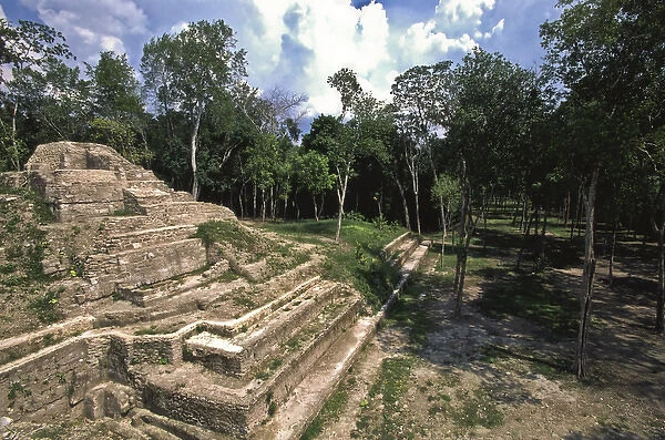 Central America, Guatemala, Yaxha. Yaxha is the third largest Mayan site in Guatemala