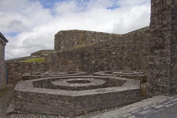 Charles Fort the 17th Century walled star fort and stone ruins with a geometric shape