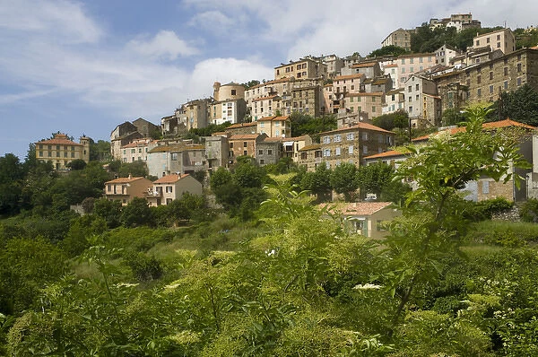 Corsica. France. Europe. Mountain village of Pieve