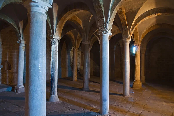 Crypt of San Pietro Church, Tuscania, Viterbo Province, Latium, Italy