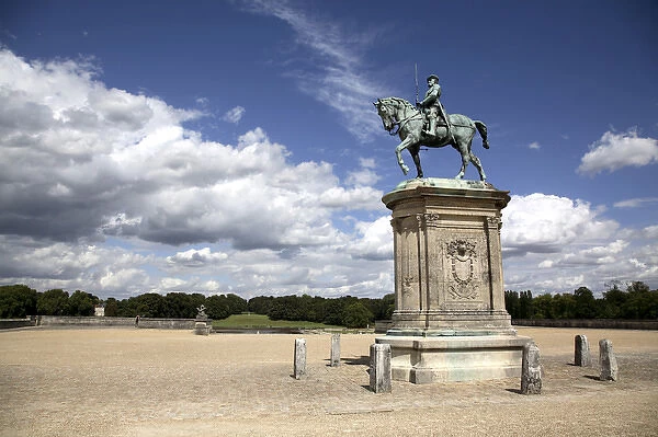 The equestrian statue of the Anne of Montmorency in the Constables Terrace of