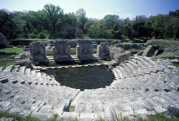 Europe, Albania, Butrint. Greek theatre, 6th century BC