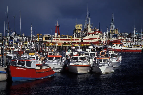 04. Europe, Iceland, Hafnarfjordur Harbor, Fishing Boats