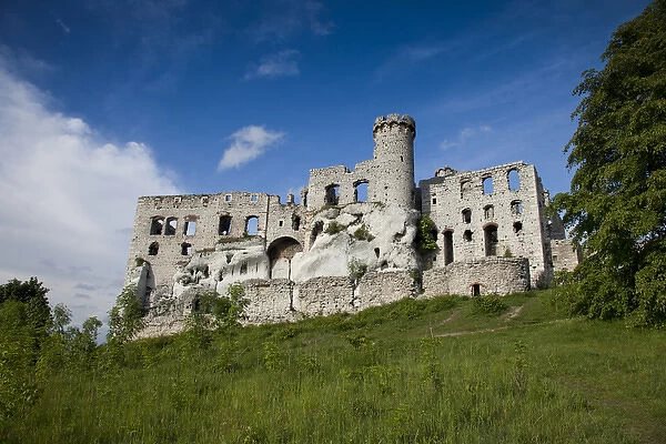 Europe, Poland. View of Ogrodzieniec Castle