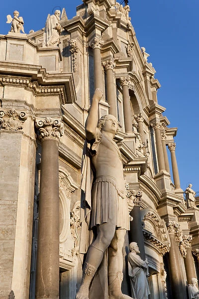 Exterior view of the Sant Agata Cathedral, Catania, Sicily, Italy