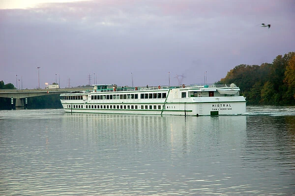 03. France, Provence, Avignon, riverboat on Rhone River