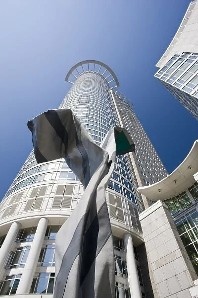 Germany, Hessen, Frankfurt am Main. Financial District, DZ Bank Tower