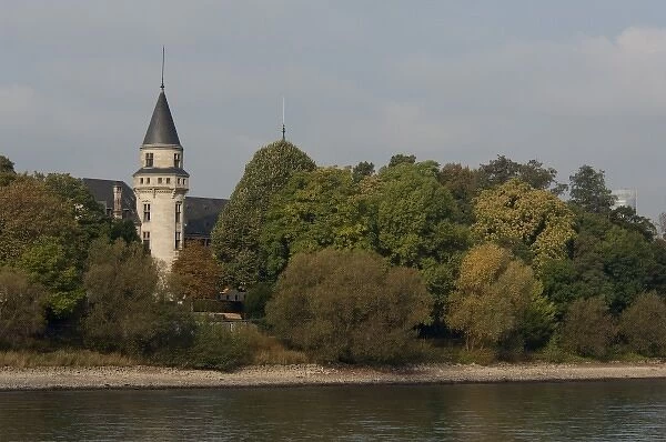 Germany, Rhine River. Oberkassel, suburb of Bonn