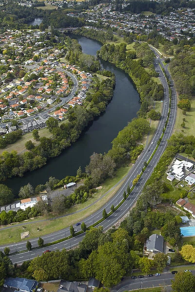 Hamilton East, Waikato River and Cobham Drive (State Highway One), Hamilton, Waikato