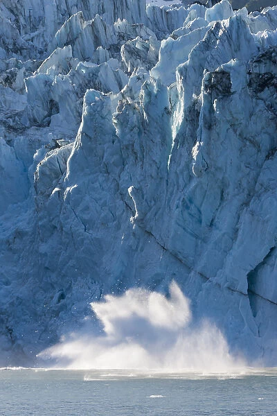 Harriman Fiord, Prince William Sound, Alaska, the Surprise Glacier calves into Surprise
