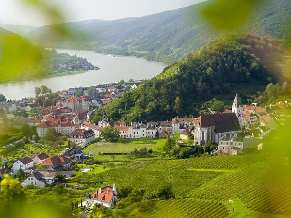Historic village Spitz located in wine-growing area, UNESCO World Heritage Site
