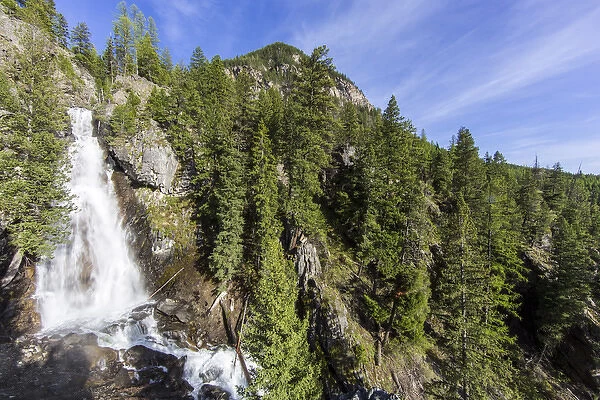 Holland Falls in the Lolo National forest, Montana, USA