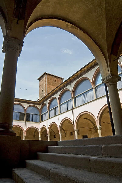 Interior of the Bishops Palace, Parma, Emilia Romagna, Italy, Europe