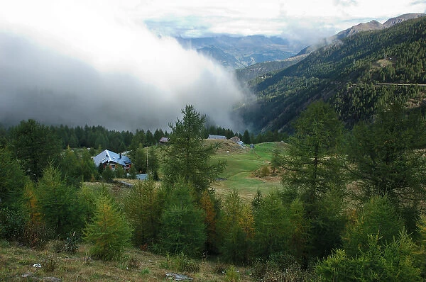 05. Italy, Simplon Pass, low clouds entering valley