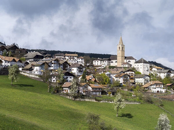 Jenesien (san genesio atesino) above city of Bozen (Bolzano)