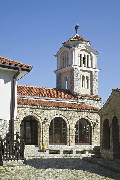 MACEDONIA, Sveti Naum. 17th century Church of Sveti Naum on Lake Ohrid