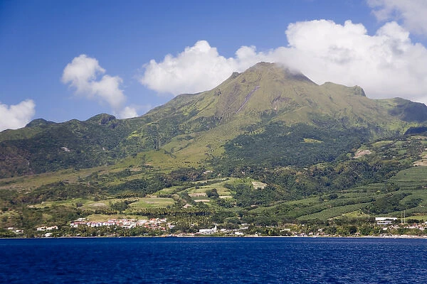 Martinique, French Antilles, West Indies, St. Pierre. Montagne Pelee (Mt. Pelee)