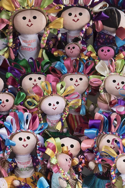 Mexico, Guanajuato. Close-up of dolls for sale