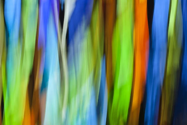 A motion-blur of a stain glass window
