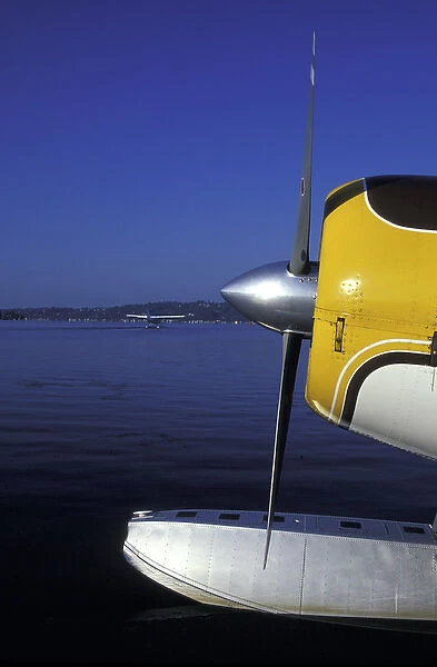 NA, USA, Washington, Seattle Seaplane propeller close-up, Lake Washington
