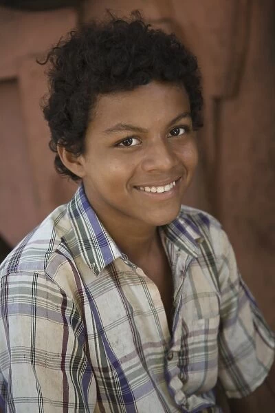 Nicaragua, Granada. Teenage boy in Villa Esperanza barrio. (MR)