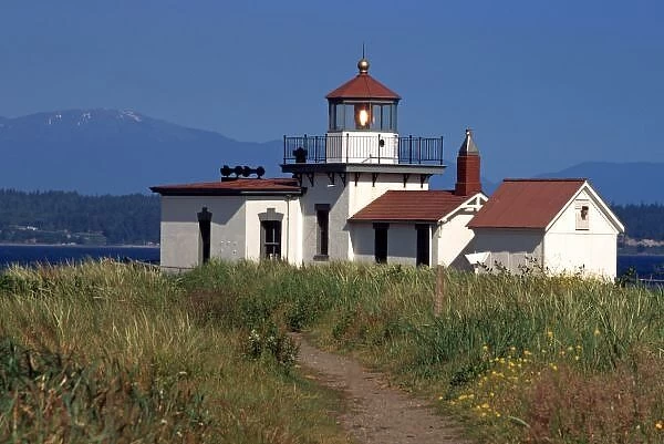 North America, USA, Washington, Seattle West Point lighthouse (1881) in Discovery Park