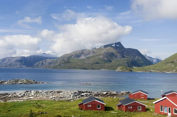 Norway, Nordland, Lofoten Archipelago, Gravdal. Fjord view