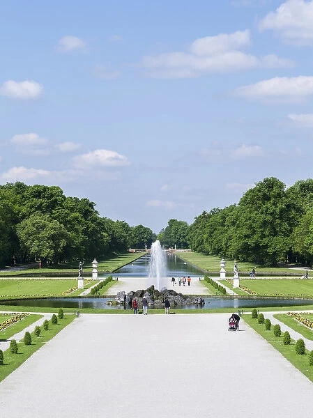 Nymphenburg Palace and Park in Munich. Nymphenburg Palace, with its Park, gardens