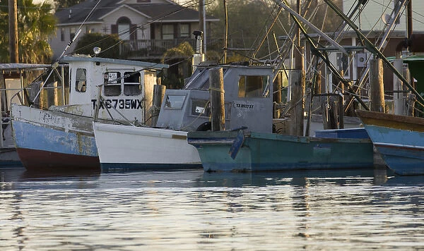 Oyster boats at Seadrift, Texas marina
