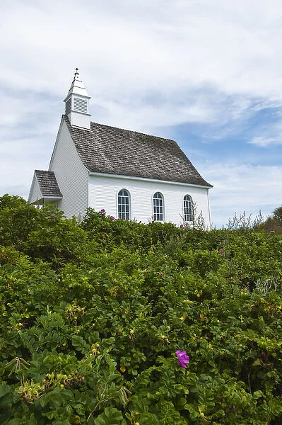 Quebec, Canada. Chapel on the beach, Port au Persil