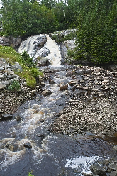 Quebec, Canada. Waterfalls near Colombier