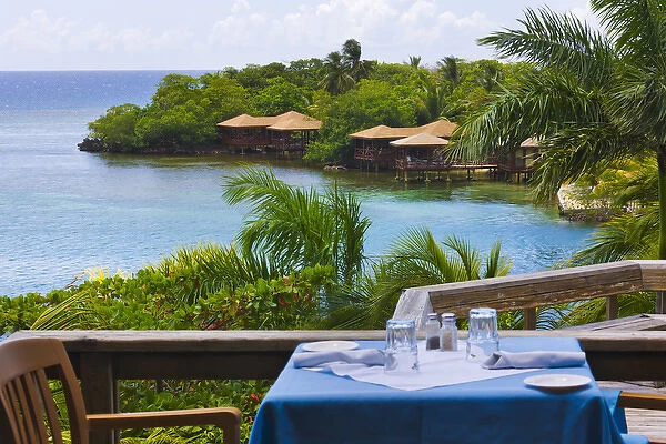 Resort on the water, Roatan Island, Honduras
