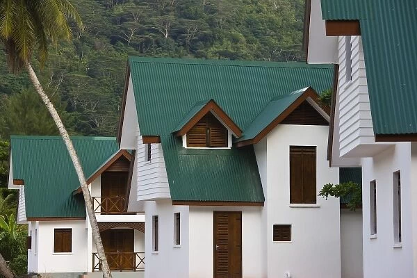 Seychelles, La Digue Island, La Passe, new housing