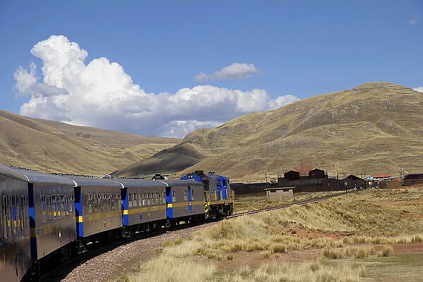 South America, Peru, Cusco. Peru Rails Andean Explorer first class train journey