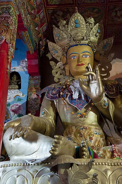 Statue of the Buddha, Sangpi Luobuling Si Monastery, Xiangsheng, Sichuan Province, China