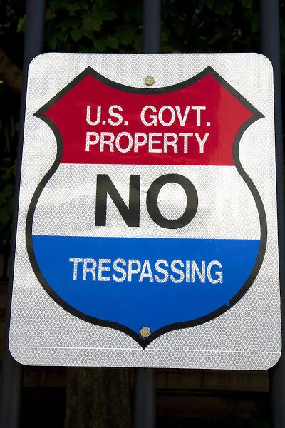 No tresspassing sign in Denver, Colorado, USA