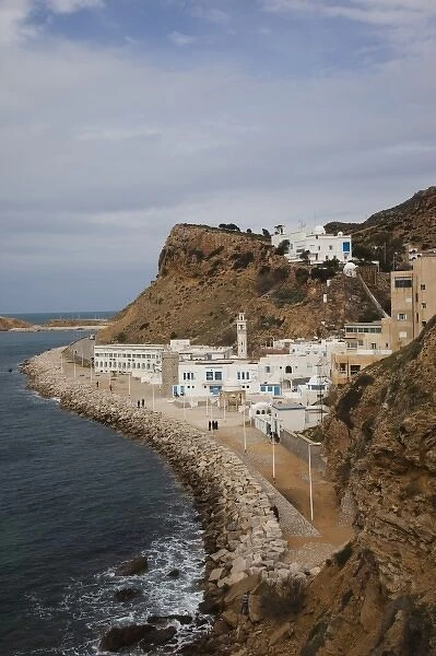 Tunisia, Cap Bon, Korbous, small resort town