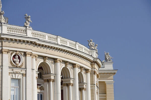 Ukraine, Odessa. Historic Odessa Opera House & Theater, neo-baroque Italian style, circa 1887