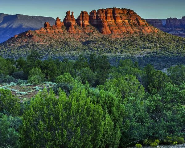 USA, Arizona. Sunset landscape in Red Rocks State Park