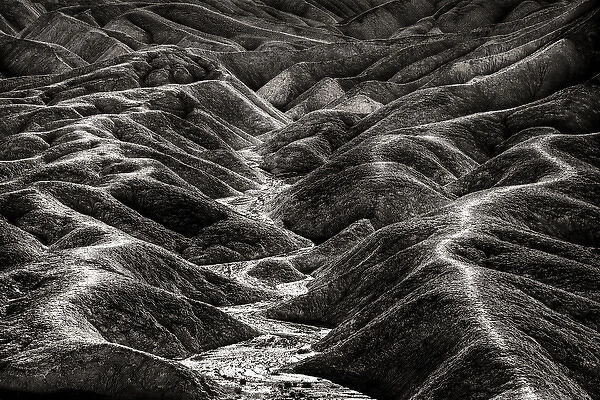 USA, California, Death Valley. Overview of desolate landscape
