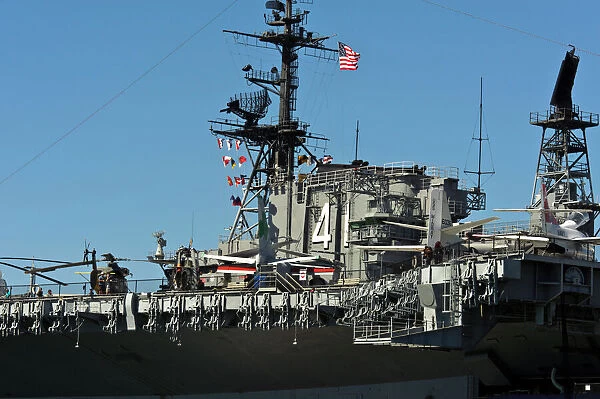 USA, California, San Diego. The US Midway in San Diego is now a museum and event venue