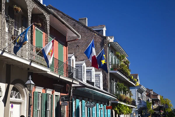 USA, Louisiana, New Orleans. French Quarter, building detail