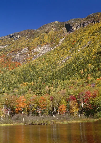 USA, New Hampshire, White Mountains, Crawford Notch State Park, Mount Webster rises