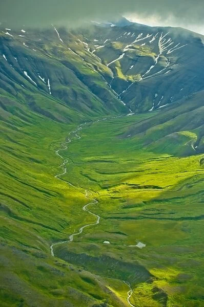 USA, Pacific Northwest, Alaska, above Katmai National Park