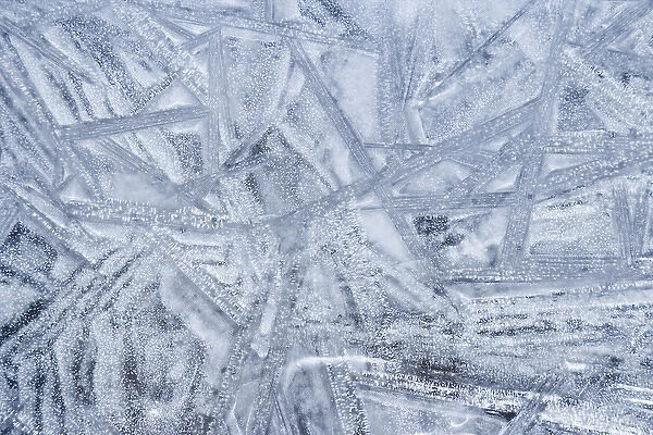 USA, Washington, Seabeck. Patterns on ice. Credit as: Don Paulson  /  Jaynes Gallery  /  DanitaDelimont